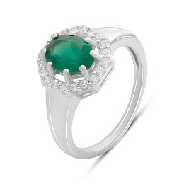 Серебряное кольцо с агатом 1.638ct