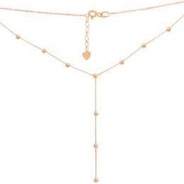 A gold necklace without stones