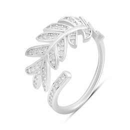 Серебряное кольцо с фианитами