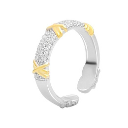 Silver Ring with Fianites