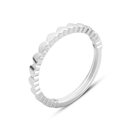 Срібна каблучка без каменів