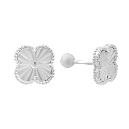 Silver earrings without stones