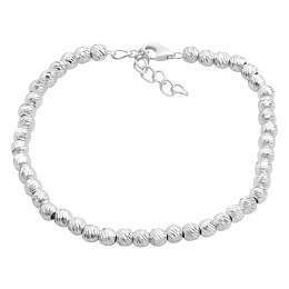 Silver bracelet without stones
