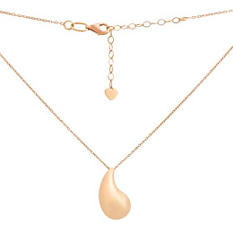 A gold necklace without stones