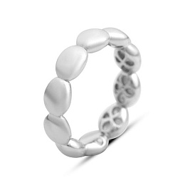 Silver ring without stones
