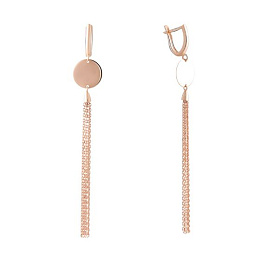 Золотые серьги без камней