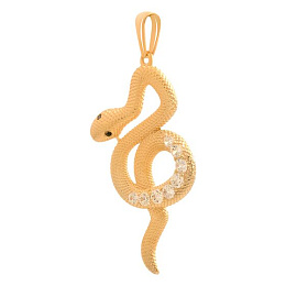 Золотая подвеска с фианитами 0.32ct