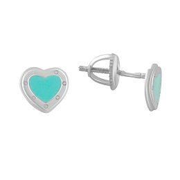 Silver earrings with yemallu