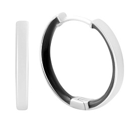 Silver earrings with enamel