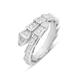 Silver Ring with Fianites