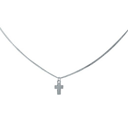 Silver necklace without stones