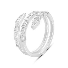 Silver Ring with Fianites