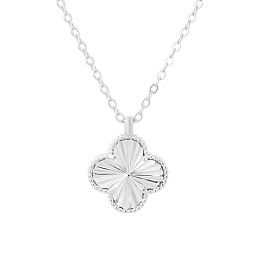 Silver necklace without stones