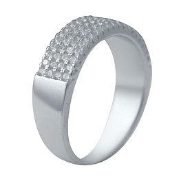 Silver Ring with Fianites