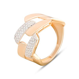 Серебряное кольцо с фианитами 0.48ct