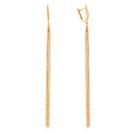 Gold earrings without stones