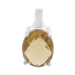 Silver pendant with a 2.685-carat sultanaite