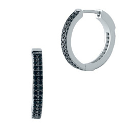 Silver Earrings with Fianites