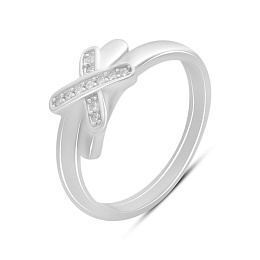 Silver Ring with Fianites