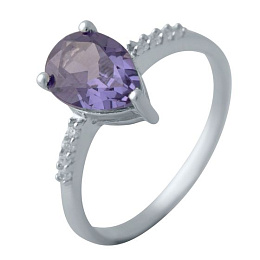 Срібна каблучка з олександритом 2.462ct