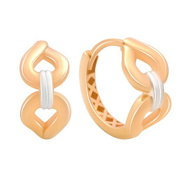 Золотые серьги без камней