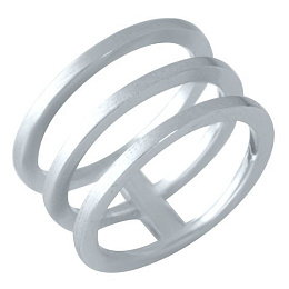 Silver ring without stones