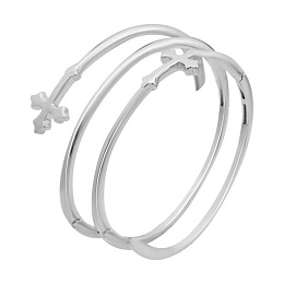 Silver bracelet without stones