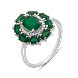 Срібна каблучка з агатом 2.941ct