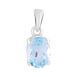Silver pendant with topaz 1.51ct