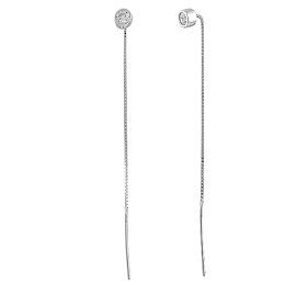 Silver Earrings with Fianites