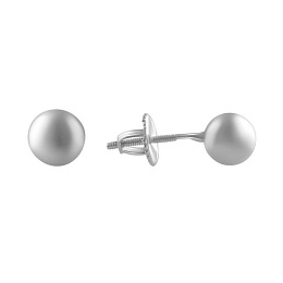 Silver earrings without stones