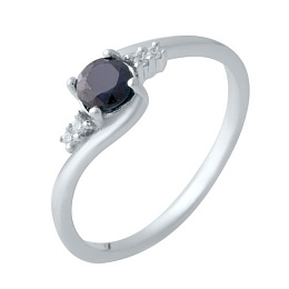 Серебряное кольцо с сапфиром 0.747ct