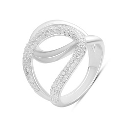 Silver Ring with Fianites