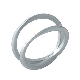Silver ring without stones