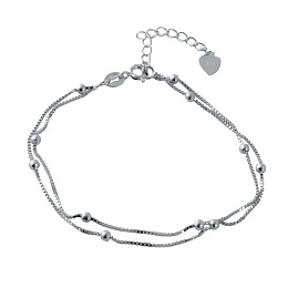 Silver bracelet without stones