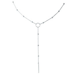 Silver necklace without stones