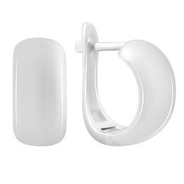 Silver earrings without stones