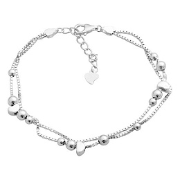 Silver bracelet without stones