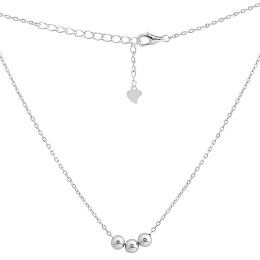 Silver necklace without stones