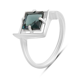 Срібна каблучка з топазом Лондон Блю 1.5ct