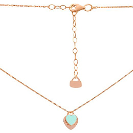 Золоте кольє з емаллю