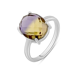 Серебряное кольцо с аметрином nano 3.388ct