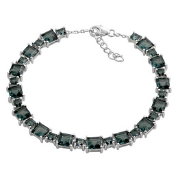 Silver bracelet with London Blue topaz 10.246ct