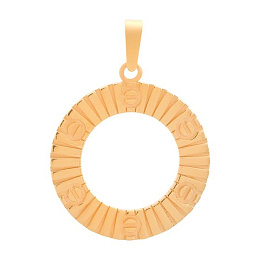 Gold pendant without stones