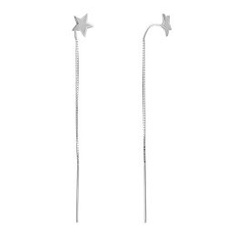 Срібні сережки без каменів