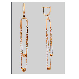 Silver earrings without stones
