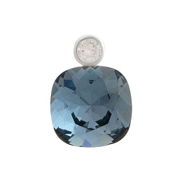 Silver pendant with phianites