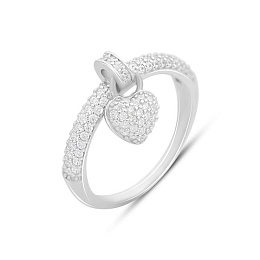 Silver Ring with Fianites