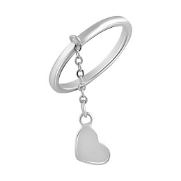 Silver ring without stones