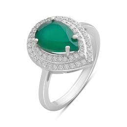 Silver ring with agate, 2.266 ct